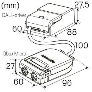 Alasvalo Hide-a-lite Echo - ALASVALO ECHO 270 IP44 1150LM 14W WH DA2