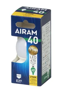 Pienkupulamppu Airam Led OP45 pahvipakkaus - PIENKUPULAMPPU AIRAM LED P45 827 470lm E27 OP