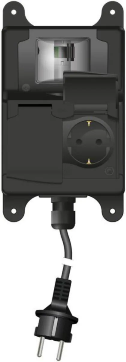 Vikavirtapistorasia Norwesco Protector SP - VIKAVIRTAPISTORAS PROTECTOR SP 2S/16A/A 10MA/250V/IP44 PPR MU