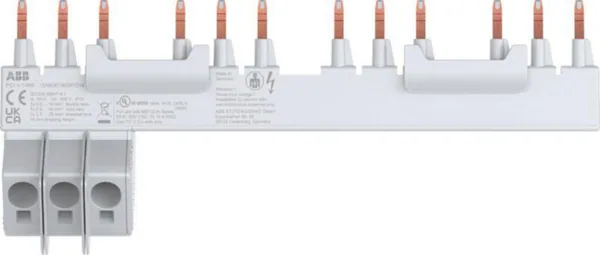 Virtakisko ABB MS116/132 65A, 4X + 1 APUKOSK