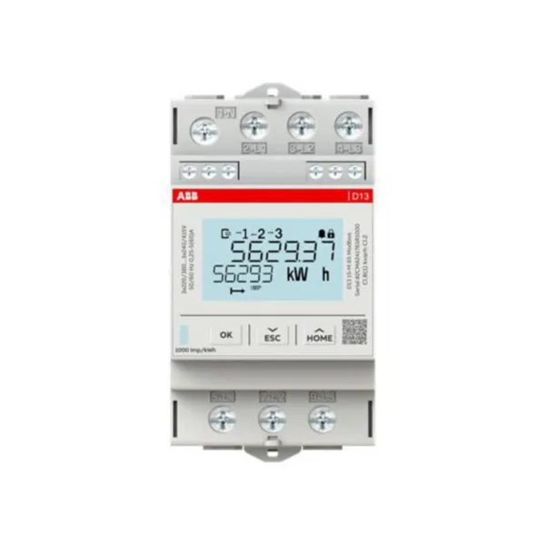 Energiamittari DIN ABB 3-vaiheinen 3V, 65A, MID LK.B, MODBUS
