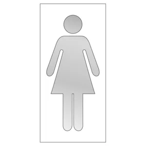 Merkintätarra SWM - MERKINTÄTARRA SWM WC NAINEN JA MIES MET HOHTO