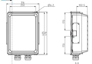 Riviliitinkotelo Al Katko ConnectSafe - RIVILIITINKOTELO AL KLA 2XAL/CU 2,5-50MM² EMC