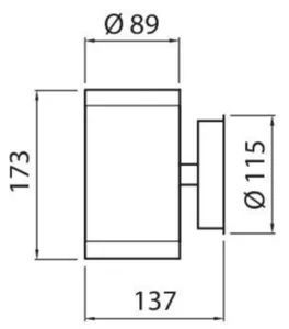Seinävalaisin ulko Airam Alppila Double XL - SEINÄVAL ULKO ALPPILA DOUBLEXL IP44 2XGU10 GLC WH