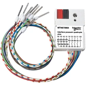 Tuloyksikkö KNX Schneider Electric SpaceLogic KNX Painike - TULOYKSIKKÖ SPACELOGIC KNX PAINIKE-INTERFACE 4 KAN.