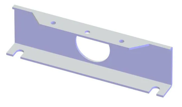 DIN-kiskokannatin Ensto PRE75.32 600mm SIVULLE/KESKELL