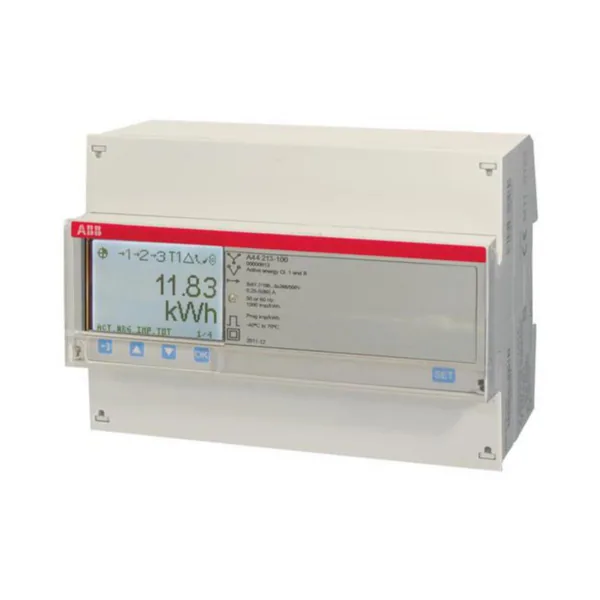 Energiamittari DIN ABB EQ 3-VAIHE, 6A 500VAC, MID
