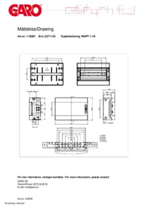 Moduulikotelo pinta ABS Garo - MODUULIKOTELO PINTA ABS GARO NUPT 1-18 LÄPINÄK OVI, IP65
