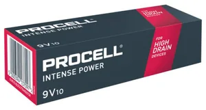 Paristo alkali Procell Intense Power - PARISTO ALKALI PROCELL ALKALINE INTENSE 9V 10 KPL