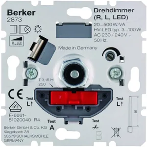 Valonsäädin Hager S.1 - VALONSÄÄDIN S.1 2873 20-500W RL/LED UR