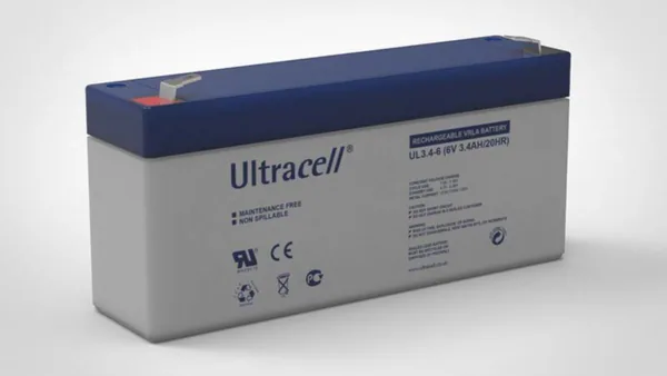 Akku lyijy suljettu Kamic Ultracell UTRACELL UL3.4-6