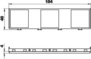 Asennuskehys OBO UFS - ASENNUSKEHYS UFS MT45V 3, 3-OS, PA, MUS