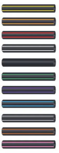 Mikrokanava Hexatronic DB 16/12MM VIOLETTI