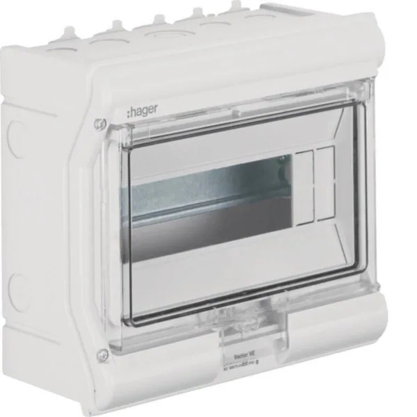 Moduulikotelo pinta Hager Vector IP65 VE110PN 1x10MOD PC-UV