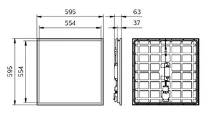 Moduulivalaisin Philips CoreLine Panel - MODUULIVALAISIN CORELINE PANEL 2900-4300LM CCT DALI 30X120 OC