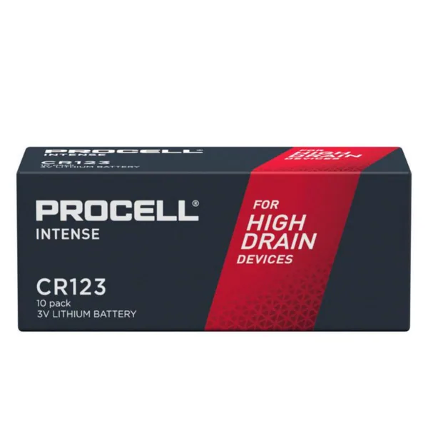 Paristo lithium Procell Duracell Lithiumit INTENSE CR123