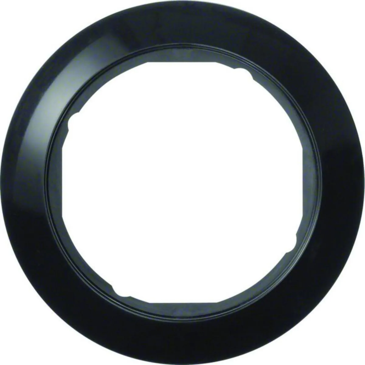 Peitelevy Hager 1930 1f centr. d58mm black – musta