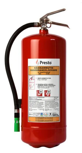 Vaahtosammutin Presto SAMMUTIN 9 L S9 ECO ULTRA 55A 233B VAAHTO