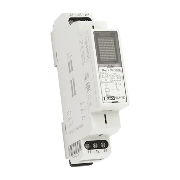 Välirele Elko EP 1VK 16A 230VAC/24VUC PUN LED