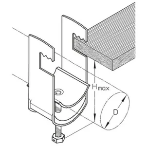 Kaarikiinnike PUK lattakiskolle - KAARIKIINNIKE PUK K36U Ø32-36/HMAX=67MM FE