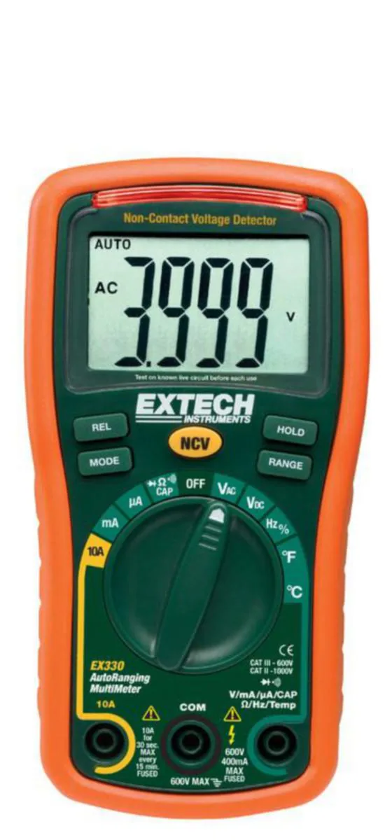 Yleismittari digitaallinen EX330 Extech - YLEISMITTARI DIGITAAL EXTECH MINI NCV 12-TOIMINTOA