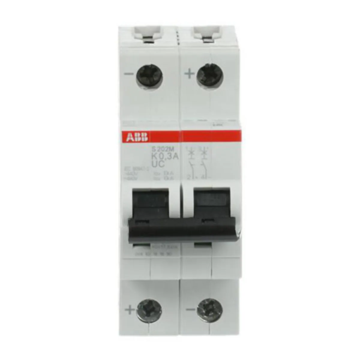 Johdonsuojakatkaisija ABB S200MUC 2-pole K-char. 0,3A