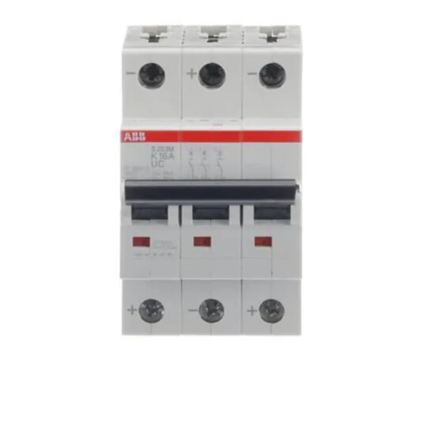 Johdonsuojakatkaisija ABB S200MUC 3-pole K-char. 16A