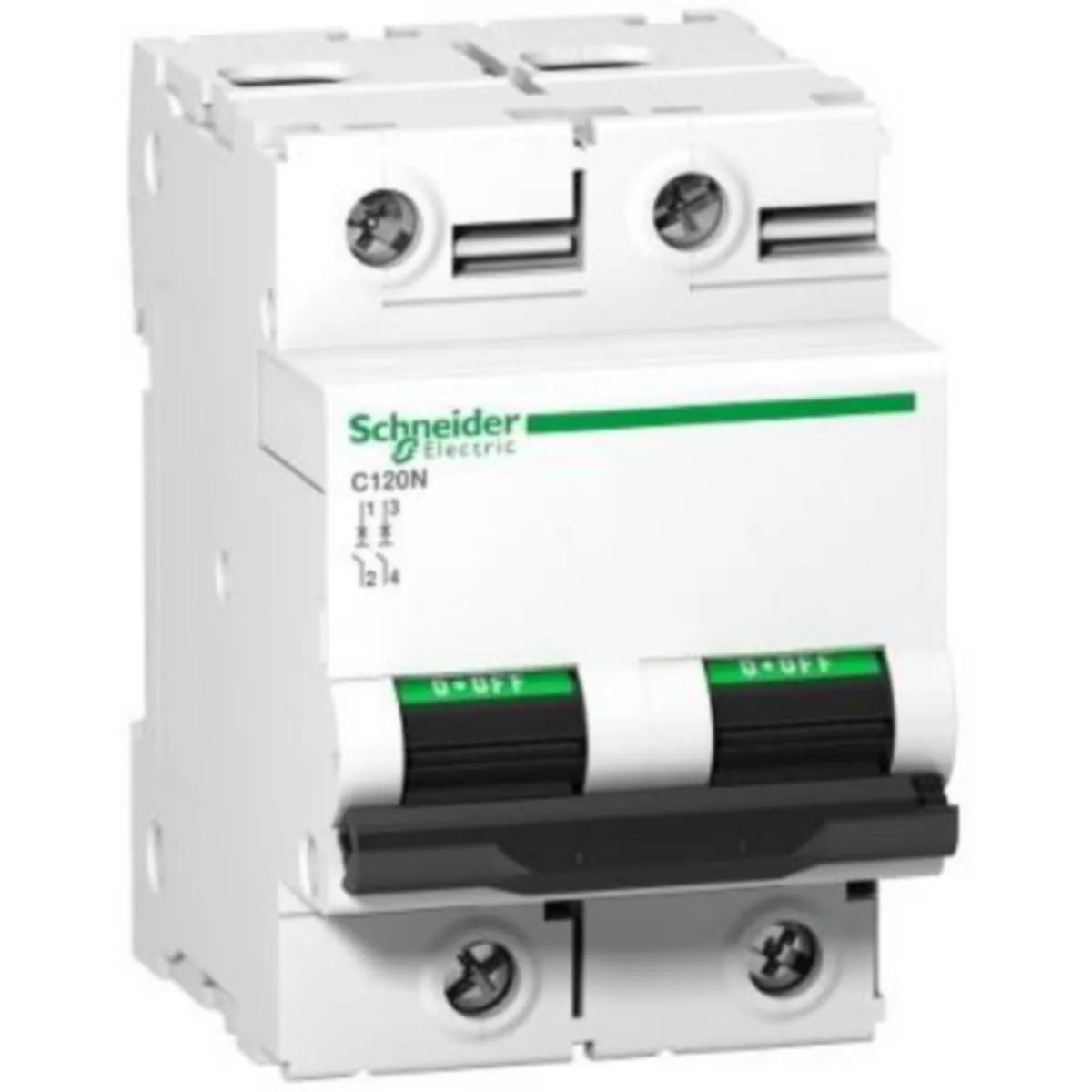Johdonsuojakatkaisija Schneider Electric Acti 9 C120N JSK 2P C 80A 10KA