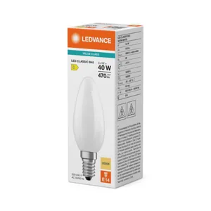Kynttilälamppu Ledvance Value Classic B - KYNTTILÄLAMPPU VALUE CLASSIC CLB 3,4W/830 470LM E14 FR