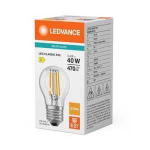 Pienkupulamppu Ledvance Value Classic - PIENKUPULAMPPU VALUE CLASSIC CLP 3,4W/827 470LM E27 CL