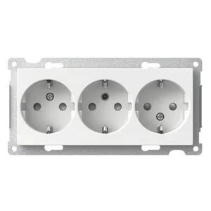Pistorasia Schneider Electric Exxact 3-osainen keskiölevyllä - PISTORASIA EXXACT 3S/16A/IP20 2X UKR VAL