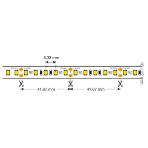Valoprofiili/-nauha SLC Ultra Long - VALOPROFIILI/-NAUHA ULTRA LONG 8W IP20 3000K 30M