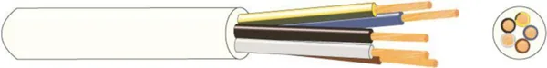 Asennuskaapeli Kajote MSK H05VV-F ECA 5G1,0 VA R100
