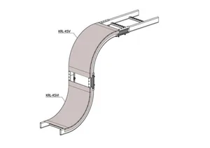 Kaapelitien kansi Meka KRL-KSV/KSVI kulmakappale - KAAPELITIEN KANSI TIKASH. MEKA KRL-KSV-600 R=300 XPG