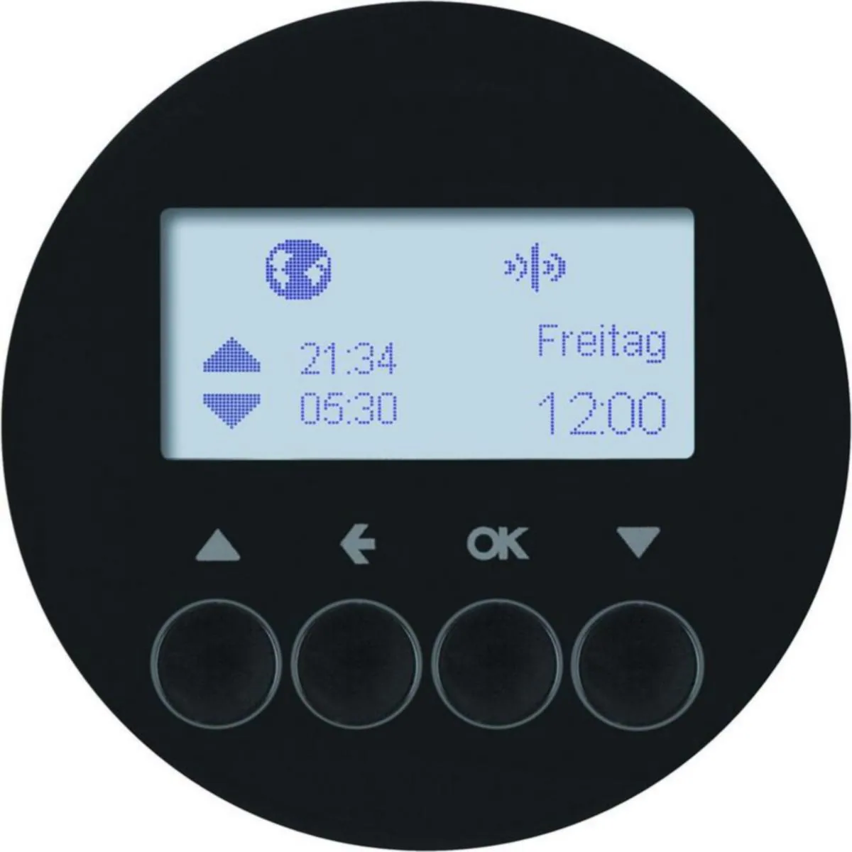 Kellokytkin KNX Hager R.1 VERHO 1K RF QUICKLINK MUS