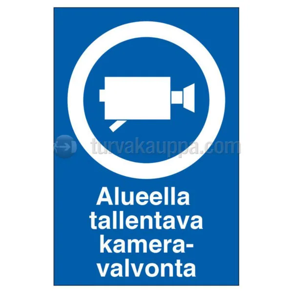 Merkintäkilpi SWM yleiset muovia TALLENT. KAMERAV.. 200x300 MU