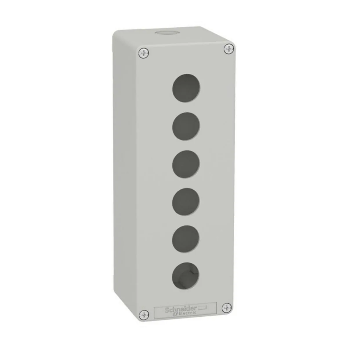Painikekotelo Schneider Electric Harmony KOTELO HARMAA 6 REIKÄÄ 22 MM – harmaa