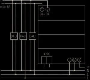 Toimilaite Theben KNX - TOIMILAITE KNX THEBEN DALI GATEWAY P64 KNX