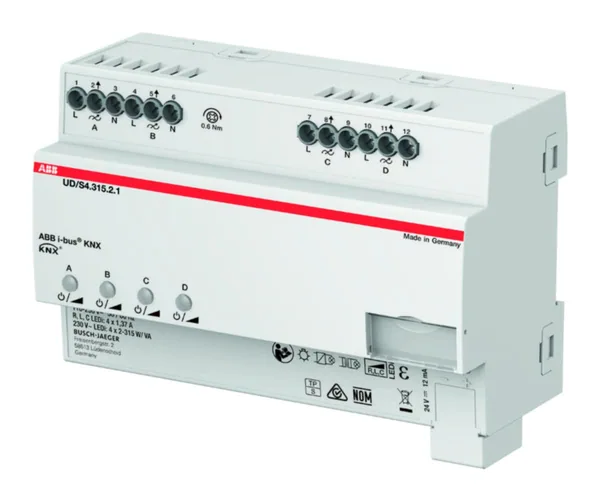 Valonsäädin KNX ABB, 4X315W 230VAC RCL T DIN
