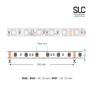 Valoprofiili/-nauha SLC RGB - VALOPROFIILI/-NAUHA SLC RGB 14.4W/M IP20 RGB
