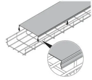 Kaapelitien kansi OBO KTS DGRR - KAAPELITIEN KANSI KTS DGRR 100 FT, 100X3000, FT