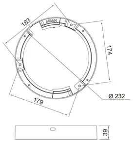 Mekaaninen lisätarvike Airam Cio Multi - MEKAANINEN LISÄTARV. CIO MULTI KOROTUSKEHYS 226 MM WH