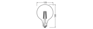 Sisustuslamppu Ledvance Performance Classic Globe - SISUSTUSLAMPPU LEDVANCE G125 5,9W/827 806LM E27 CL