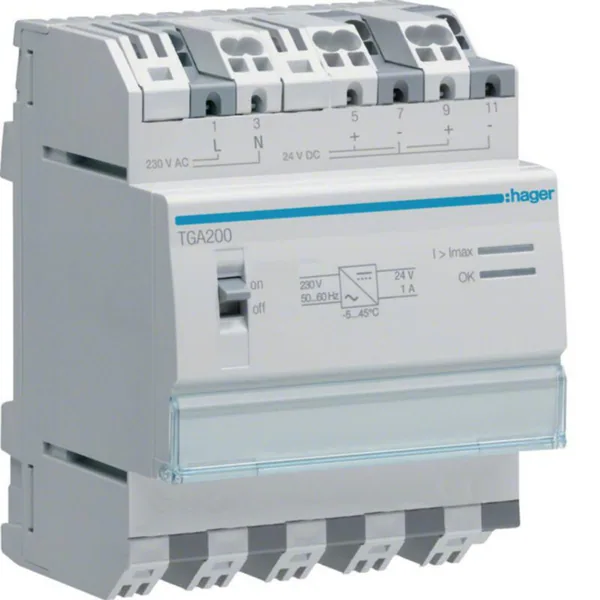 Teholähde Hager TGA200 230VAC/24DC