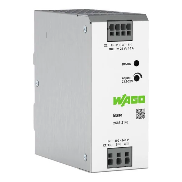 Teholähde Wago 1-vaihe Base 24 VDC 10 A