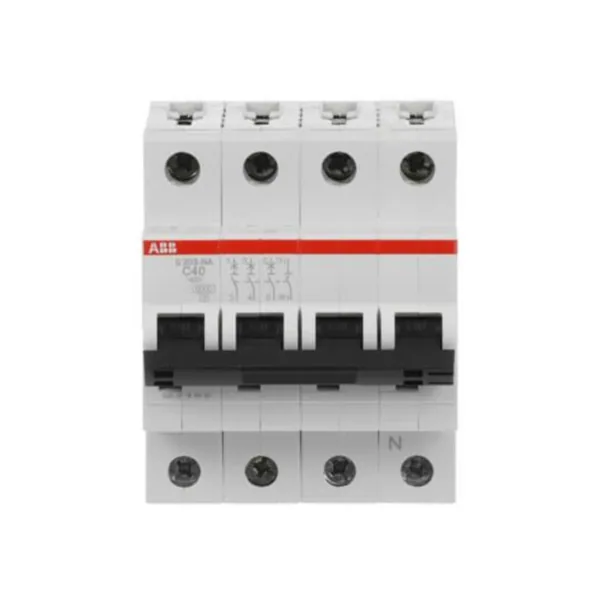 Johdonsuojakatkaisija ABB S200 C-käyrä 4-nap 3L+N S203-C40NA C40A
