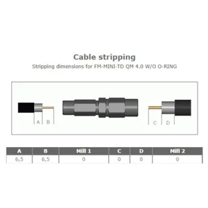 Liitin Cabelcon QuickMount - LIITIN CABELCON F QUICKMOUNT 3,6-4,3MM
