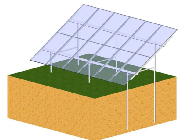 Maa-asennusteline Orima Solar Beeta ASENNUSTARVIKEPAKKAUS 12 PANEELIA PAALU