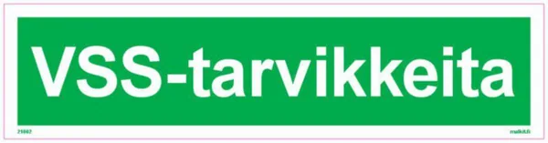 Merkintätarra Malkit VSS VSS-TARVIKKEITA 400X100 MM