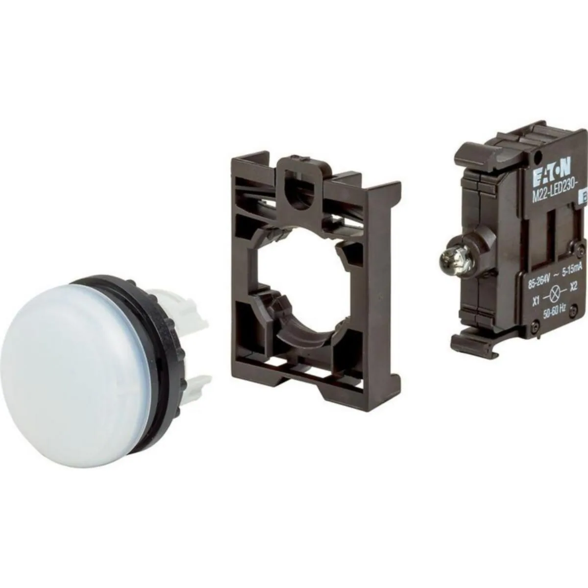 Merkkivalokaluste LED Eaton RMQ-Titan M22-L M22-L-W-LED230-BVP – valkoinen